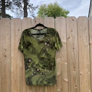 Green fairy top by Victoria size medium/ large Whimsygoth spring summer artsy